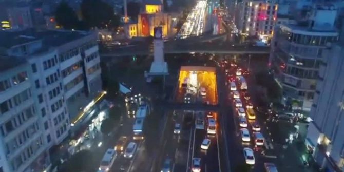 Ataköy Ve Aksaray’da Su Baskınları Havadan Görüntülendi