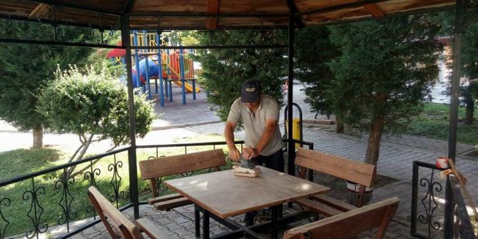 Pursaklar’ın Parkları Kauçukla Kaplanıyor