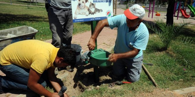 Kepez’in 92 Noktasına Otomatik Su Kabı