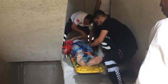 İnşaatta Düşen İşçi Yaralandı