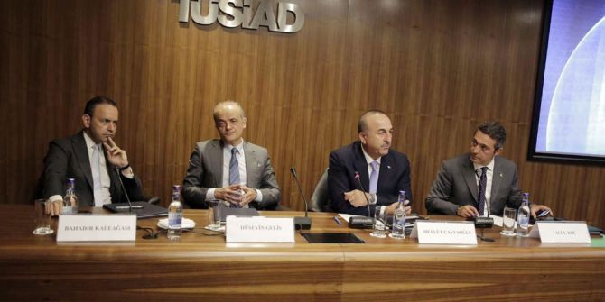 Dışişleri Bakanı Çavuşoğlu Tüsiad’ı Ziyaret Etti