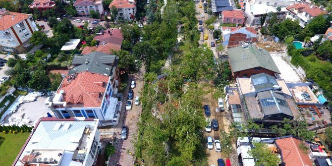 Koşuyolu Parkı’nda Fırtınanın Yıkımı Havadan Görüntülendi