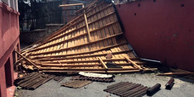 Fırtınanın Vurduğu Beyoğlu Bu Hale Geldi