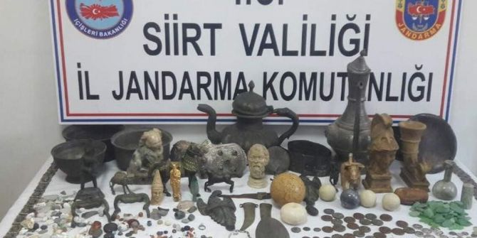 Siirt’te Tarihi Eser Niteliği Taşıyan Eşyalar Ele Geçirildi