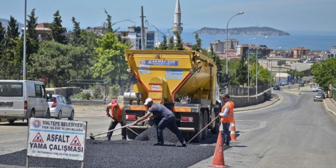 Maltepe’ye 6 Ayda 35 Bin Ton Asfalt