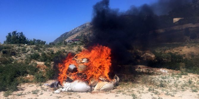 Uyuşturucular Yakılarak İmha Edildi