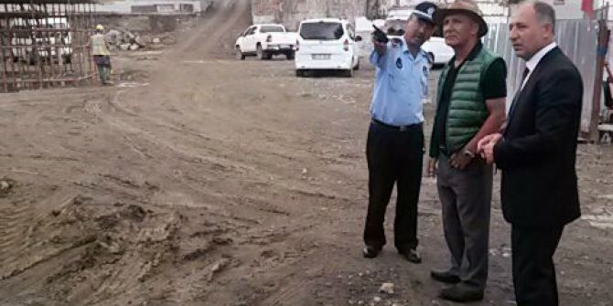 Başkan Altınok Öz Yağış Sonrası İlçeyi Gezdi