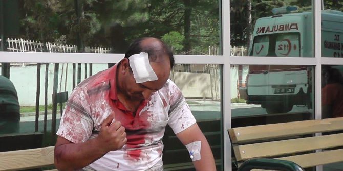 Kavgada Başından Bıçaklandı