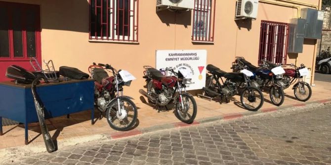 Kahramanmaraş’ta Motosiklet Hırsızlarına Operasyon