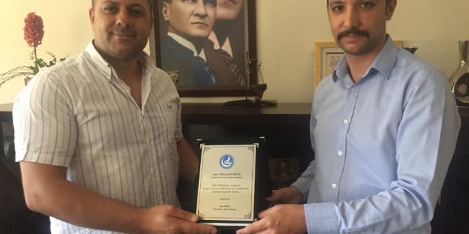 Aydınspor 1923 Başkan Adayı Artan’a Vefa Plaketi