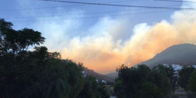 Bodrum’da Yangın 20 Hektar Alana Zarar Verdi