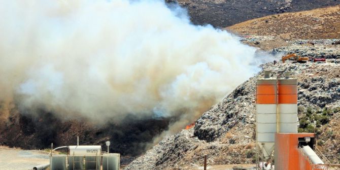 Bodrum’da Çöplük Yangını İlçeyi Dumanla Kapladı