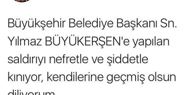 Büyükerşen’e Yapılan Saldırıya Ak Parti’den Kınama Geldi