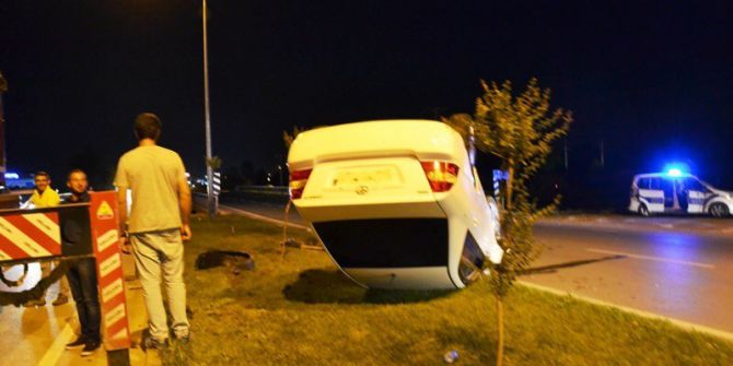 Biga’da Kaza; 1 Yaralı