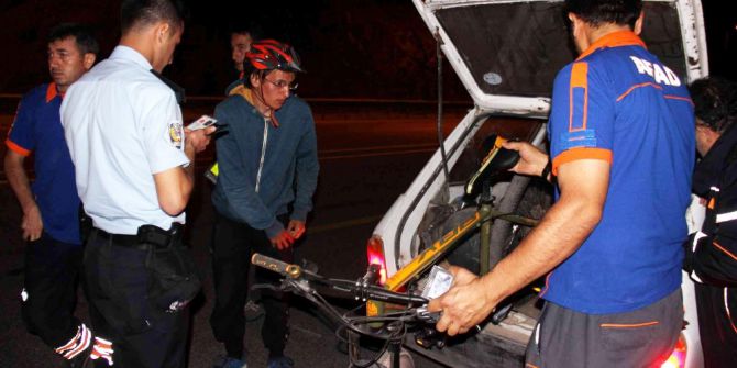 Bisikletiyle Gezintiye Çıkan Genç Dağda Mahsur Kaldı