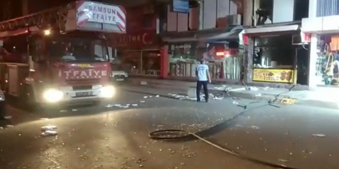 Samsun’da Sanayi Tüpü Patladı: 1 Yaralı