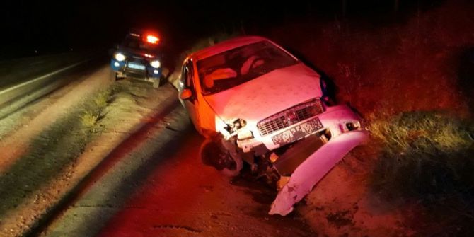 Takla Atan Aracın Sürücüsü Yaralandı