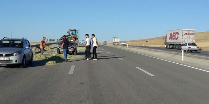 Aşkale’de İki Trafik Kazası, 1 Yaralı