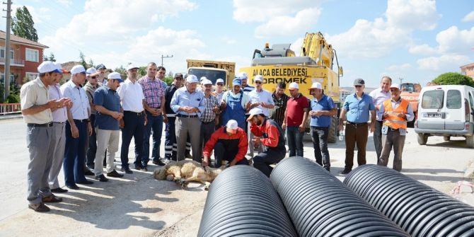 Alaca’ya Yağmursuyu Şebeke Hattı