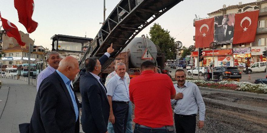 Başkan Cabbar Yol Çalışmalarını Denetledi