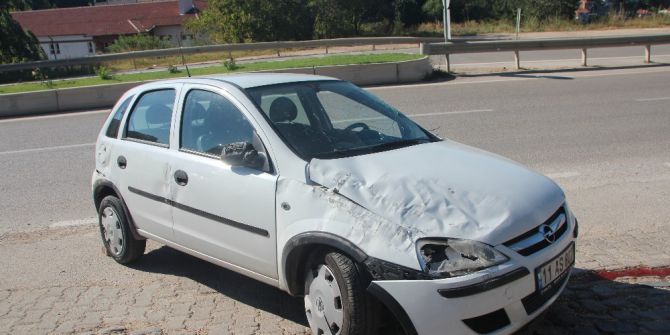 Bilecik’te Virajı Alamayan Otomobil Yoldan Çıktı, Sürücü Yaralandı