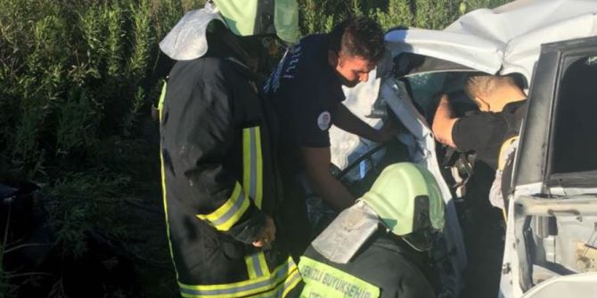 Denizli’de Trafik Kazası: 1 Ölü, 2 Yaralı