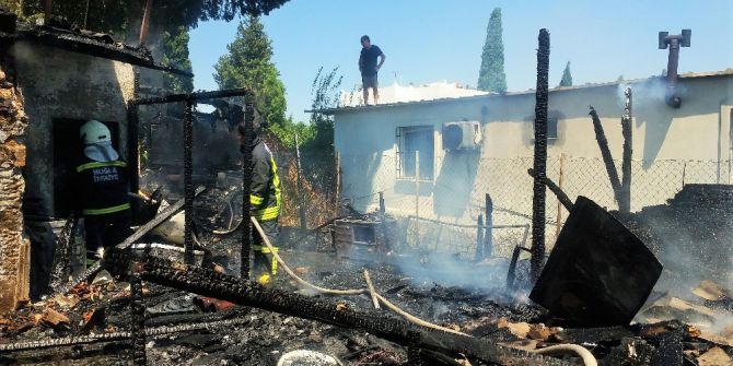 Bodrum’da Ev Yangını