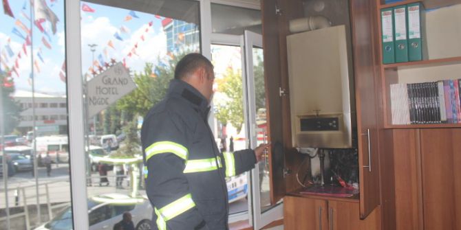 Patlayan Kombi Paniğe Neden Oldu