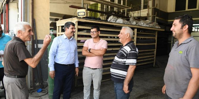 Başkan Asya, Sanayi Esnafını Ziyaret Etti