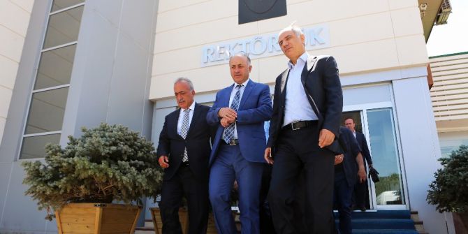 Mkyk Üyesi Efkan Ala, Rektör Çomaklı’yı Ziyaret Etti