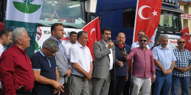 Osmangazi’den Suriye’ye 9 Tır Yardım