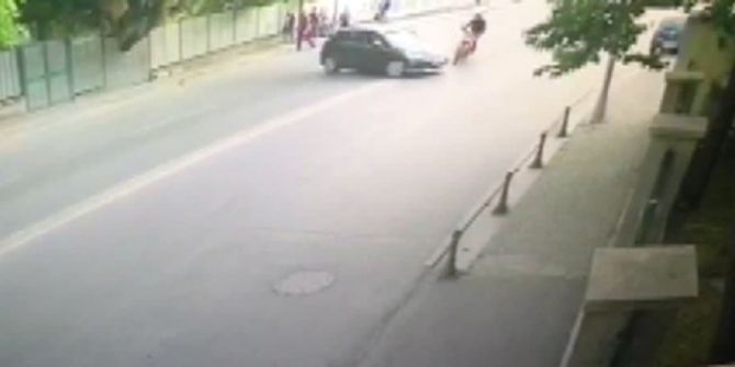 Beşiktaş’ta Yürekleri Ağza Getiren Kaza Kamerada