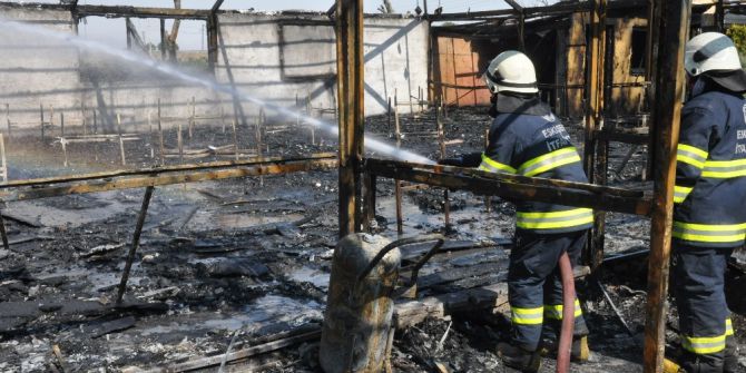 Kebapçıda Çıkan Yangın Korkuttu