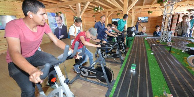 Belko Çadırı’nda Bisiklet Yarışı