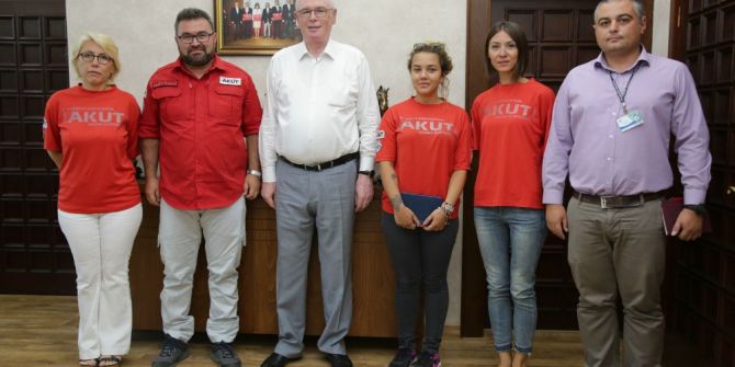 Akut Ekibi Başkan Kurt’u Ziyaret Etti