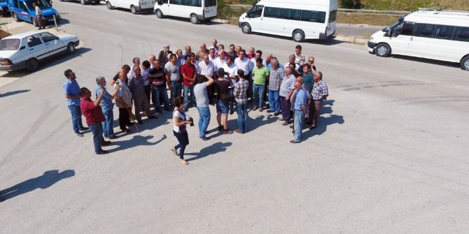 Sinop’ta Minibüsçü Eylemi