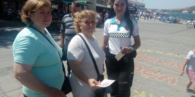 Foça Emniyetinden Dolandırıcılığa Karşı Broşürle Uyarı
