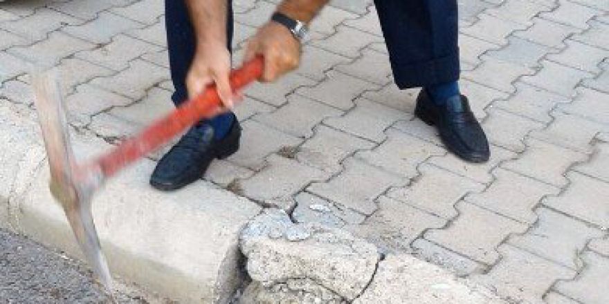 İtfaiye Yavru Kediyi Kurtarmak İçin Kaldırımı Söktü
