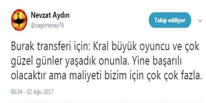 Nevzat Aydın’dan Burak Yılma Eleştirisi
