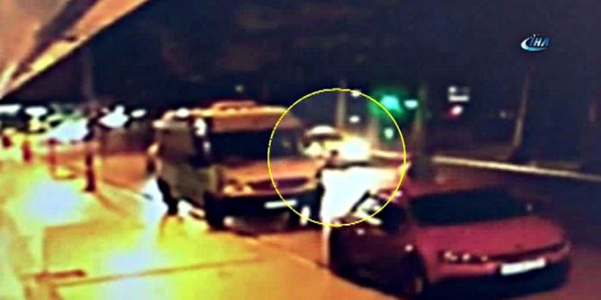 Şişli’de Taksi Yerde Yatan Kadını Ezdi