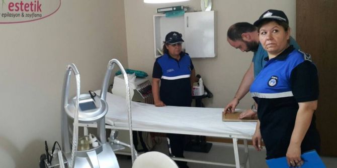 Alaşehir Zabıtasından Güzellik Salonlarına Denetim