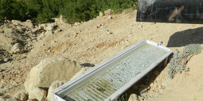 Yabani Hayvanlar İçin Su Tekneleri Yerleştirildi