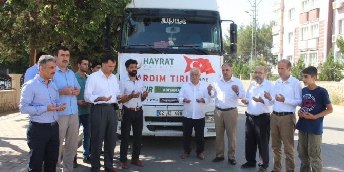 Adıyaman’dan Suriye’ye Yardım Tırı Gönderildi