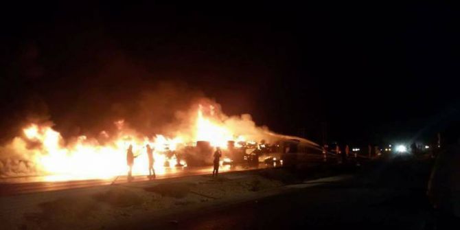 Ürdün’da Petrol Tankeri Devrildi: 1 Ölü