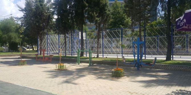 Ali Rıza Ertan Parkı Çiçek Açtı