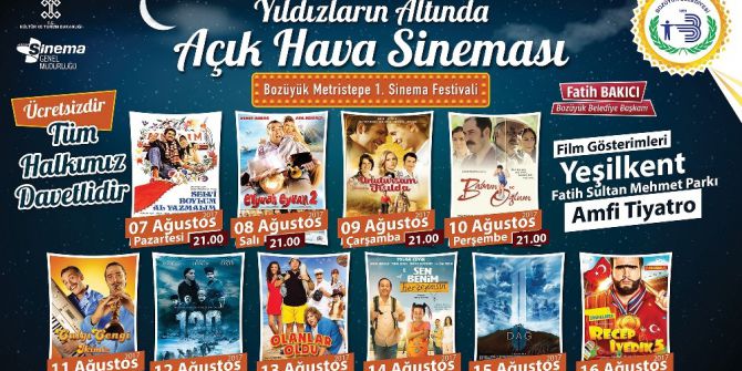 Bozüyük Türk Sinemasının Seçkin Filmleri İle Açık Havada Buluşuyor