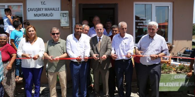 Çavuşbey Mahalle Muhtarlığı Binası Törenle Açıldı