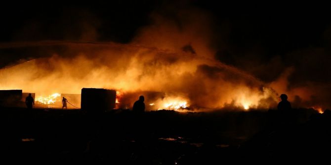 Başkent’te Sanayi Bölgesinde Yangın