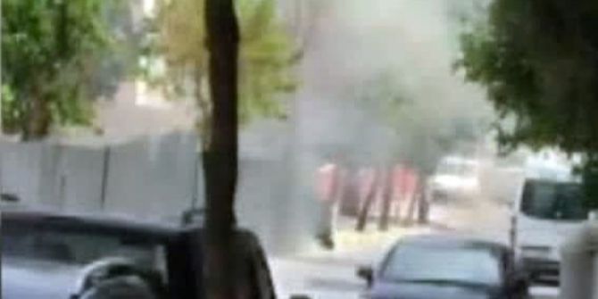 Metro İnşaatında Patlama Anları Kamerada