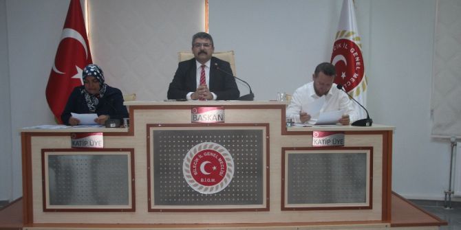 İl Genel Meclisi Ağustos Ayı 4’üncü Birleşimi Yapıldı